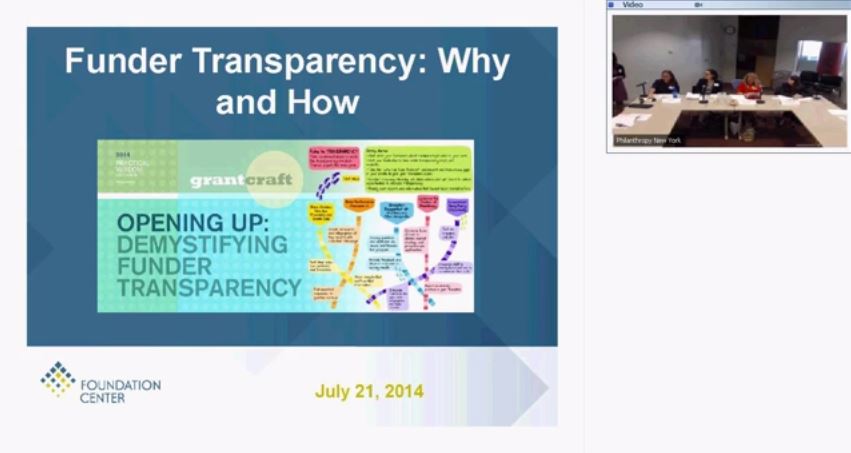 Demystifying Funder Transparency: Sharing Assessments